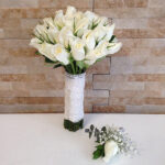 White Roses Bridal Bouquet
