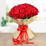 100 Blissful Red Roses