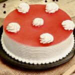 Cherry Heart Strawberry Cake