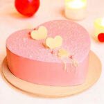 Strawberry Love Hearts Cake
