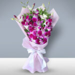 Fresh Pink Orchid Stems
