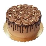 Dark Gold Cream Cake